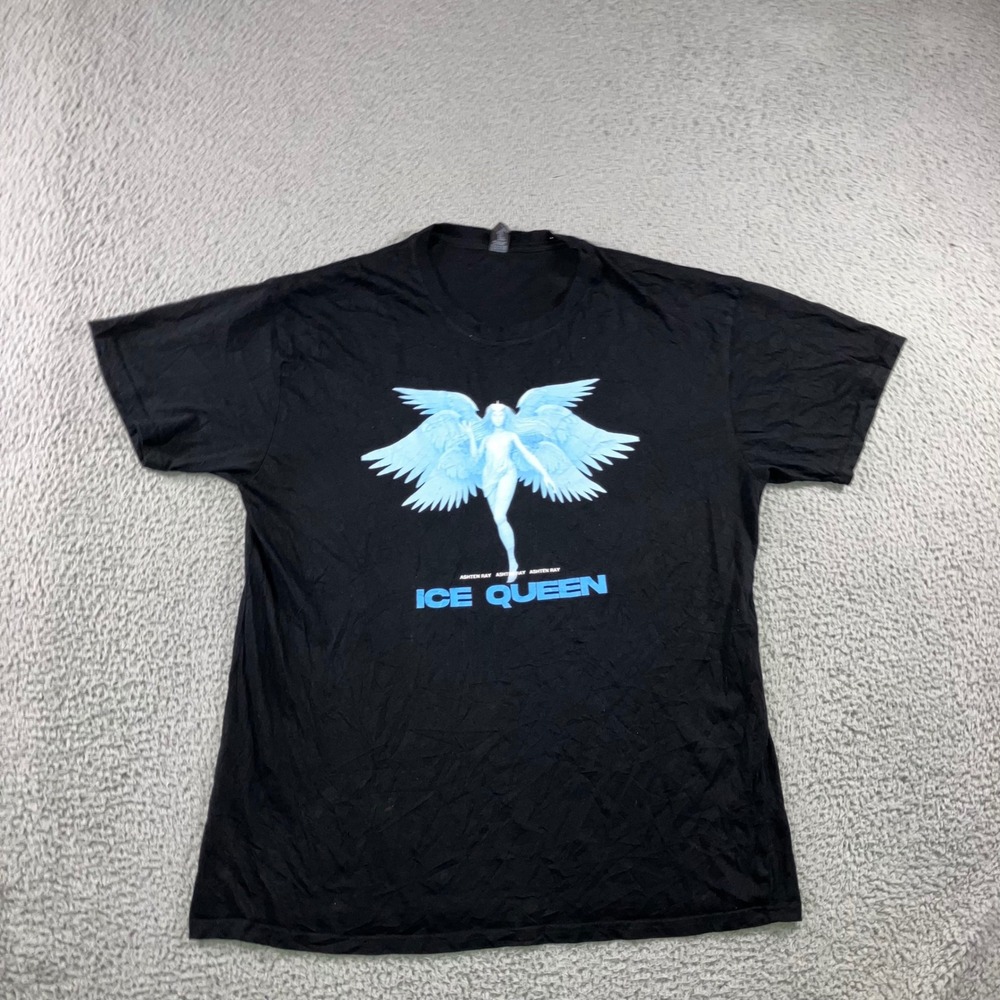 RTP Apparel Ice Queen‎ Graphic T-Shirt Men XL Angel Wings Y2K Goth Fantasy Art
